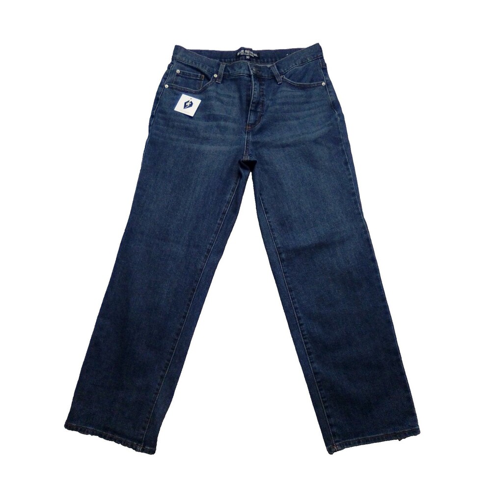 Blue Revival Women's Recycled Blue Denim Mid Rise Boot Leg Jeans Size 30